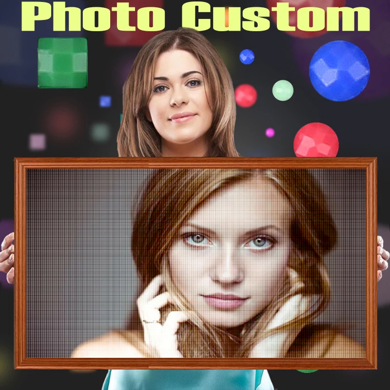 5D Diy Diamond Painting Po Custom Diamond Mosaic Handmade Rhinestone Cross Stitch Wall Decor Art Painting Gift For Decorating