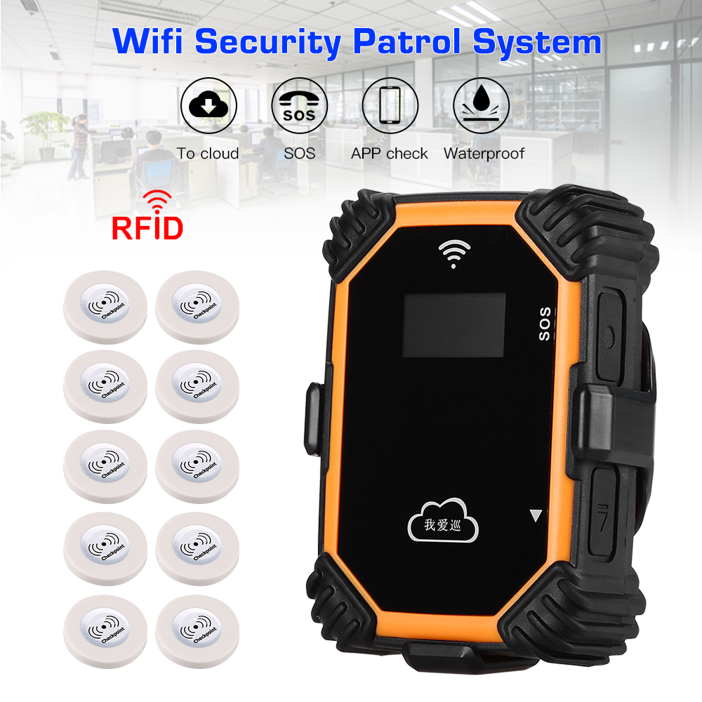 Mini Wifi Real-time Guard Tour Security Patrolling System With LCD Display