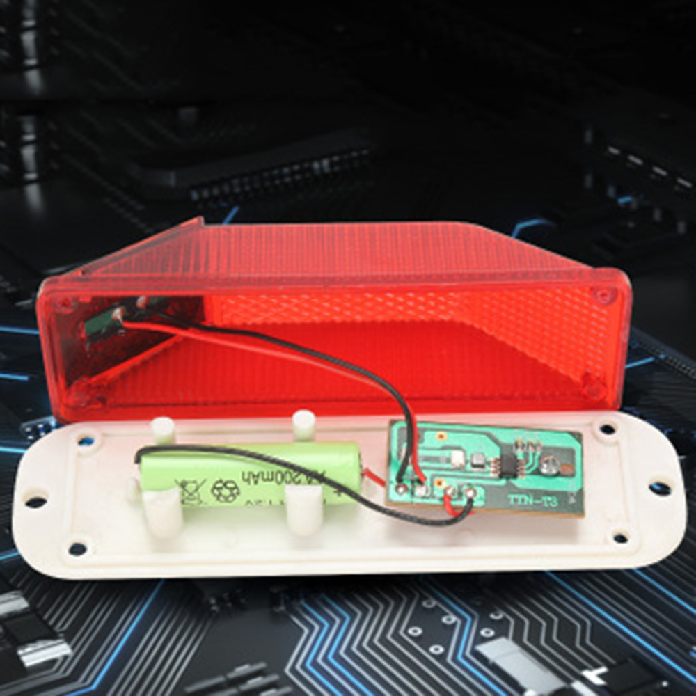 Car LED Warning Light Traffic Caution Lights Night Driving Single Lights Universal Waterproof Lamp Solar Powered Car Accessories