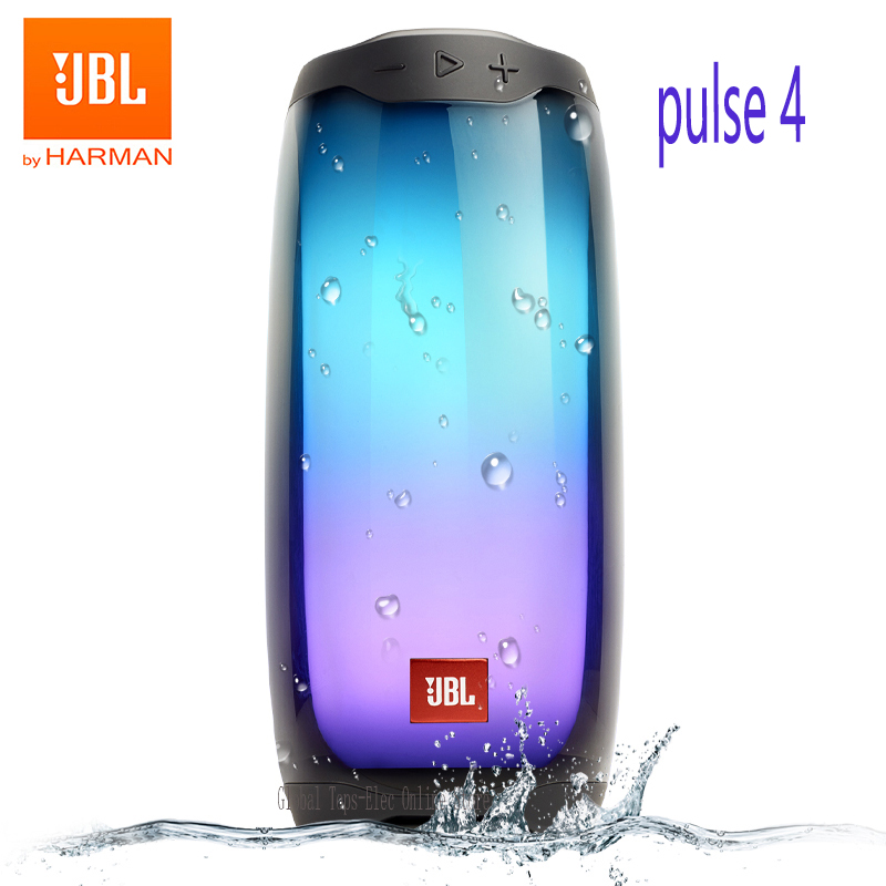 JBL Pulse 4 Wireless Bluetooth Speaker Portable Ipx7 Waterproof Light Wireless Bluetooth with LED Speaker Subwoofer Stereo