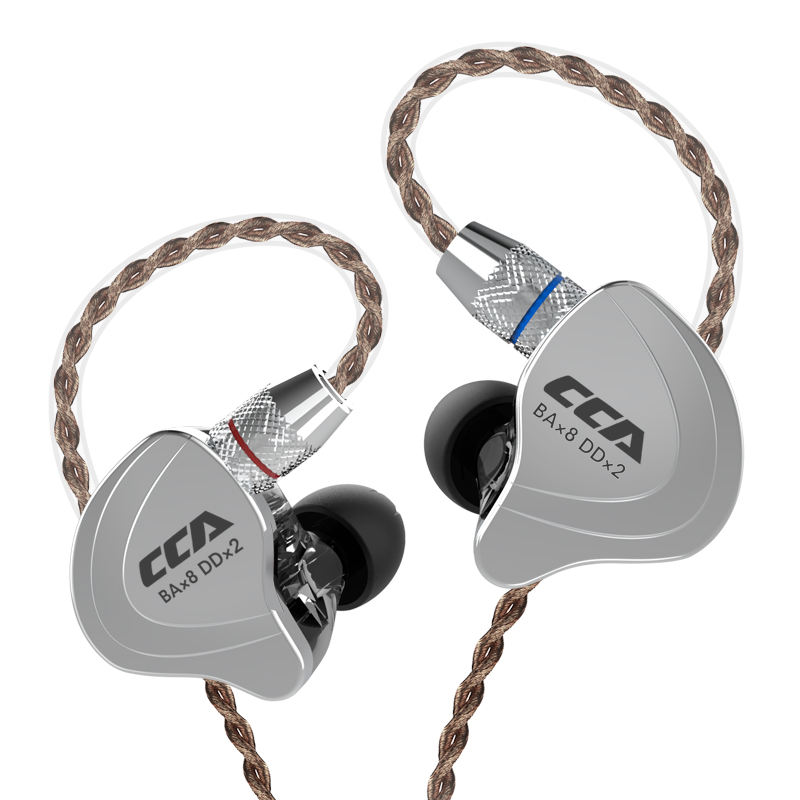 CCA C10 4BA+1DD Hybrid In Ear Earphone Hifi Running Sports Earphone 10 Drive Unit DJ Headset Noise Cancelling