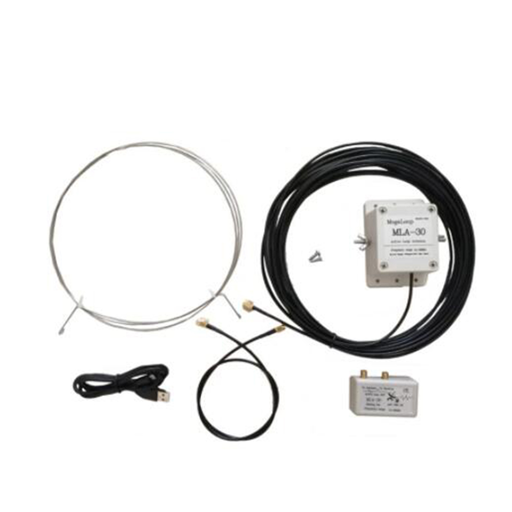 MLA-30 plus 500KHz-300MHz Ring Active Receive Antenna SDR Loop Antenna Medium Short Wave Radio Short Wave Antenna Low Noise Kit