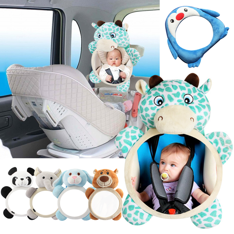 Baby Rear Facing Mirror Adjustable Car Back Seat View Kids Monitor Rearview Mirror Baby Toddler Headrest Safety Baby Car Mirror