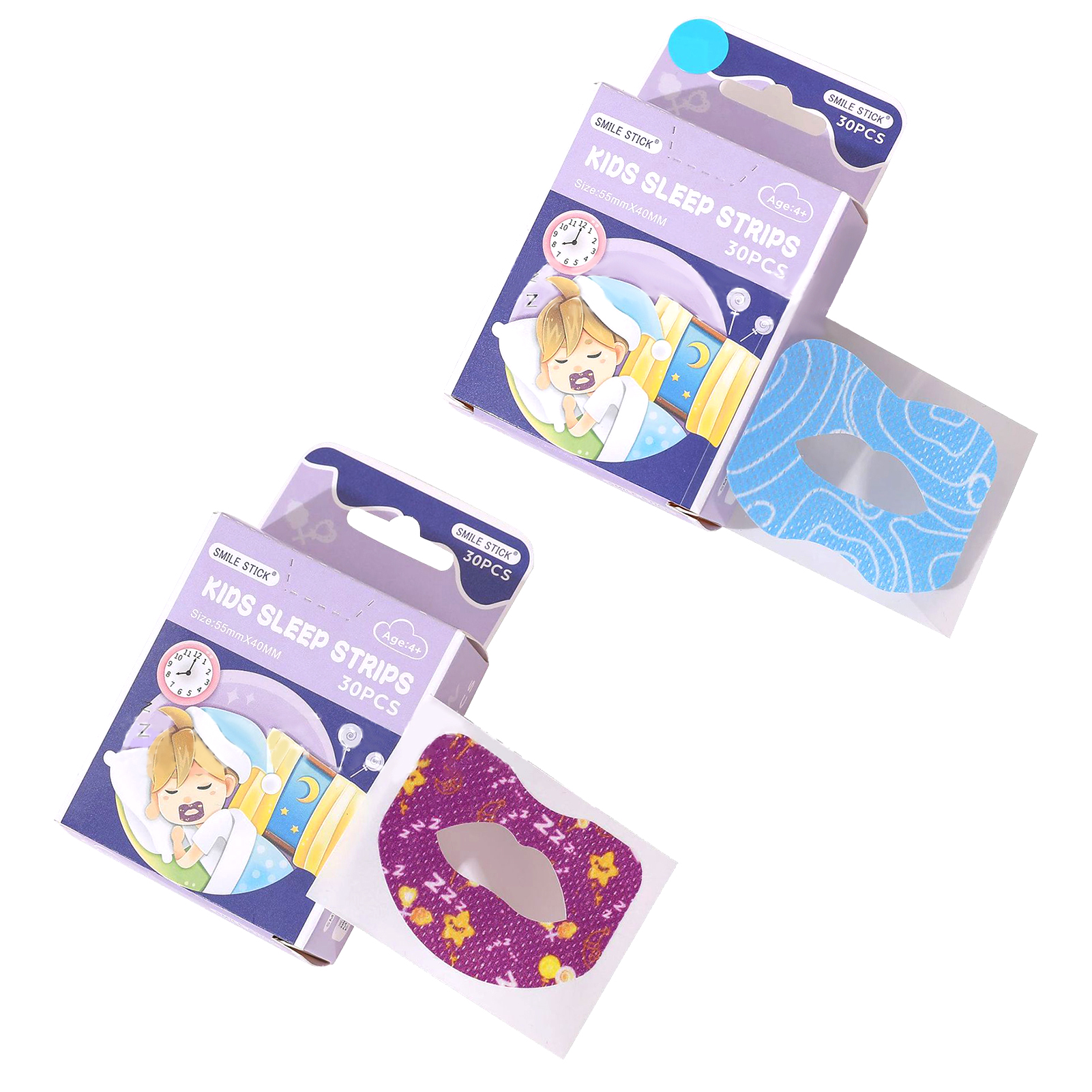 30-PCS Kids Sleep Strips Children Anti-open Mouth Tape For Snoring Gentle Anti-snoring Breathing Orthosis Sleep Strips
