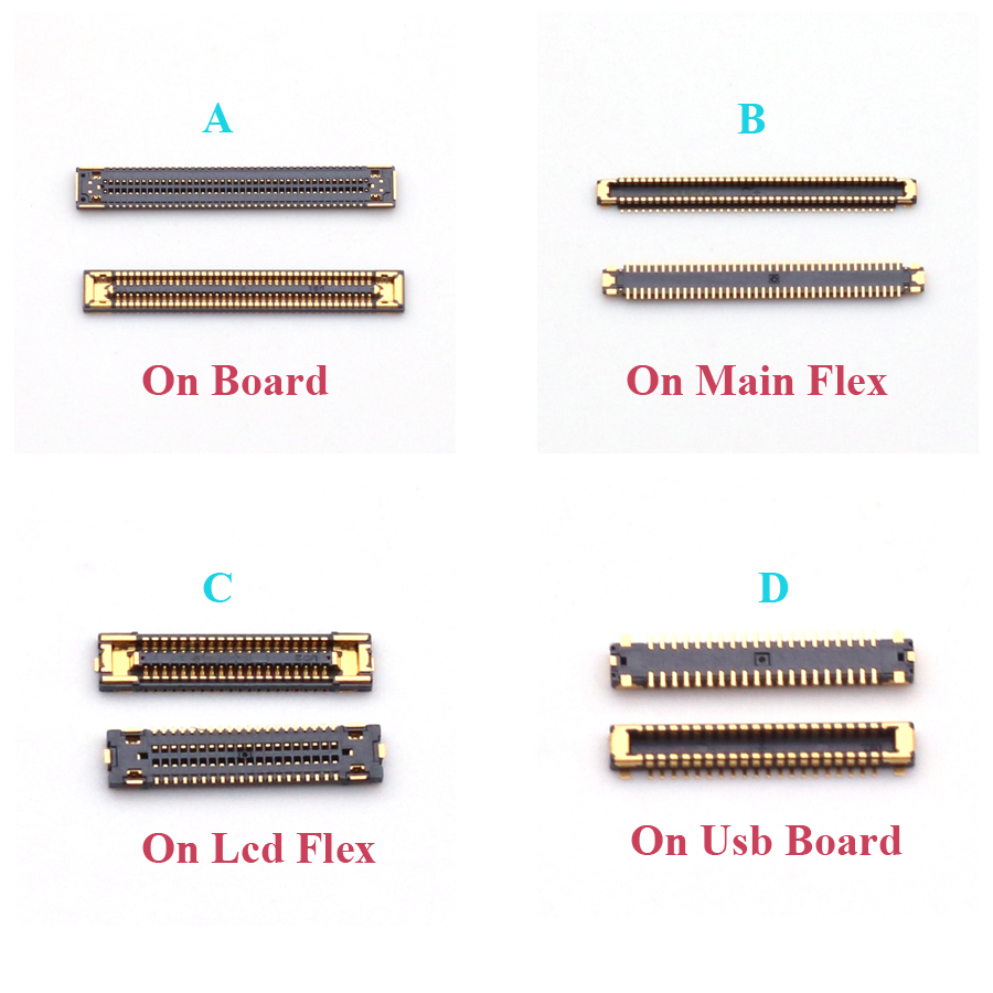 10Pcs LCD Display Screen Flex FPC Connector For Samsung Galaxy A32 A325 A325F A326 A326F A82 A826 A826F Plug On Board 40 78 Pin