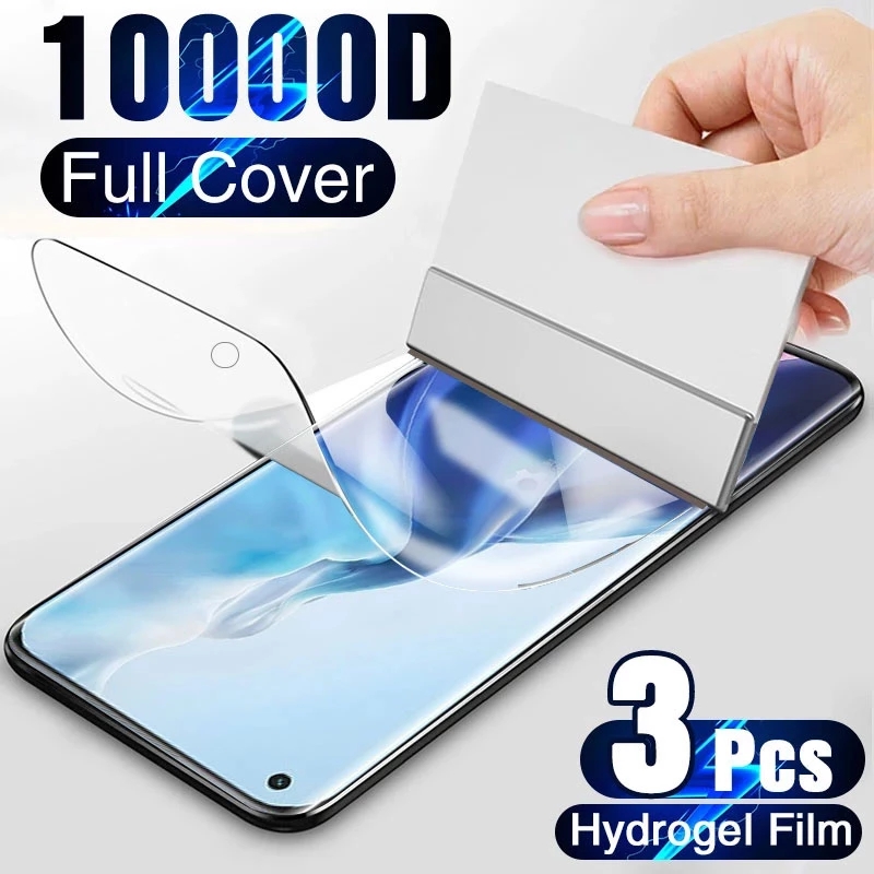 3 PCS Full Cover Protective Film For OPPO Reno 6 5 5Z 4 4Z 3 2 Z 7 8 Pro Lite HD Hydrogel Film For Find X3 X2 X5 Pro Lite NEO