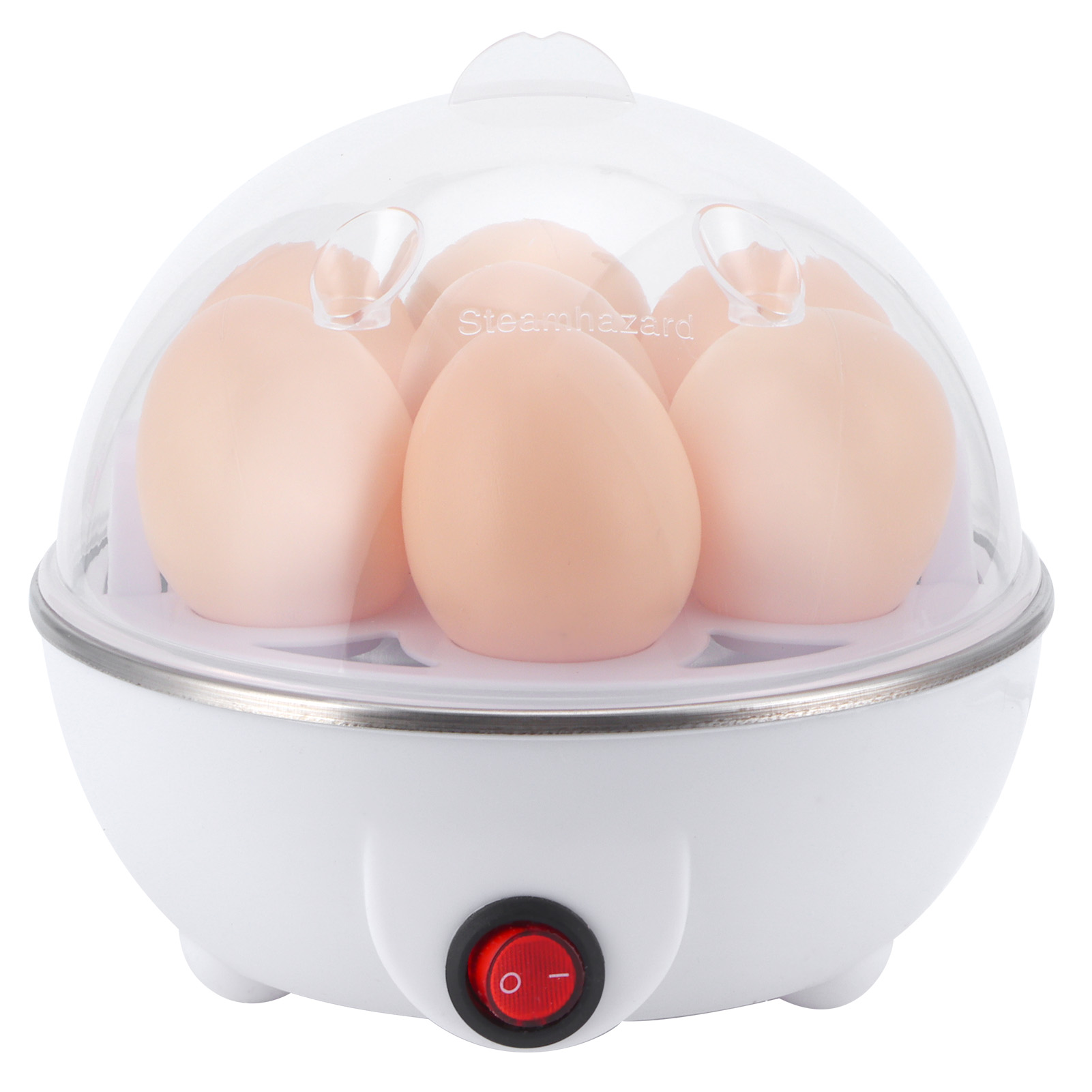 350W Electric Egg Boiler Multifunctional Mini Eggs Cooker Steamer Poacher for Kitchen