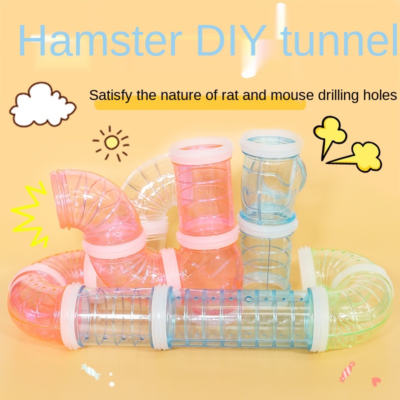 Plastic Training Playing Tools  External Tunnel Hamster Toys Multifunctional Hamster Cage Accessories  Hamster Pipeline MJ