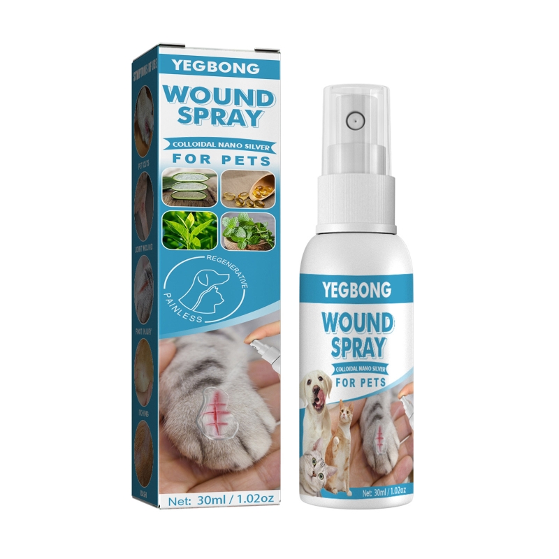 Itch and Irritation Relief Suitable for cats， Dogs or Other Pets Skin Care Spray Pet Wound and Skin Care Spray