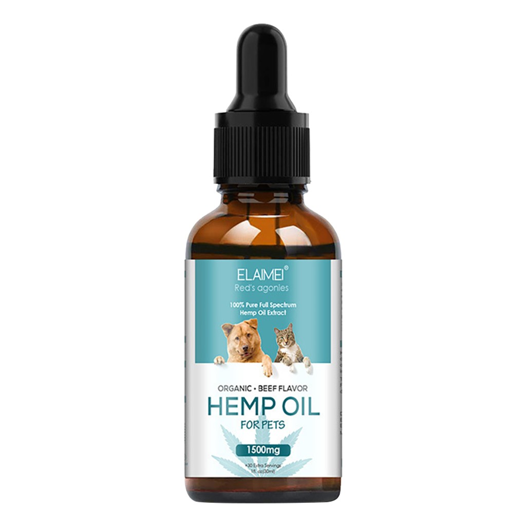 30 Ml Pet Hemp Oil Dogs Essential Oil Improves Hip & Joint Health Stress Anxiety Pet Care Plant Essential Oil #P2