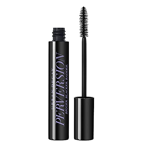 Urban Decay Perversion Volumizing Mascara, Black Lengthening Mascara, Buildable Lash Volume & Length, Longwear, Non-waterproof, Clump-free Lash Lift, Cruelty-free, Paraben-free, Intense Black