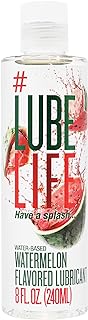 Lube Life Water-Based Watermelon Flavored Lubricant, Personal Lube for Men, Women and Couples, Made Without Added Sugar, 8 Fl Oz