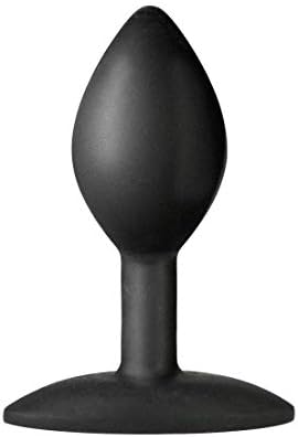 Doc Johnson Platinum Premium Silicone - The Minis - Spade - Small - 3.5 in. Long and 1.3 in. Wide - Butt Plug - Petite Anal Toy - Great for Beginners - Black