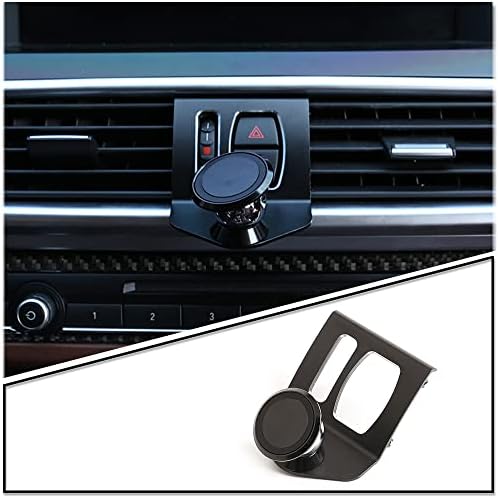 LLKUANG 360-Degree Rotary Cell Phone Holder Mobile Phone Mount Black(magnet) for BMW 5 Series F11 F10 F07 2010-2016 (Black)