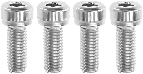 The Lord of the Tools 4PCS M8x20mm Left Hand Thread Hex Socket Cap Screw Fastener Stainless Steel for Indoor Outdoor Home Office Communication Equipment Ship Assembly