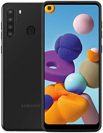 Samsung Galaxy A21 GSM Unlocked Android Cell Phone, US Version Smartphone, 32GB Storage, Long-Lasting Battery, 6.5” Infinity Display, Quad Camera, Black (Renewed)