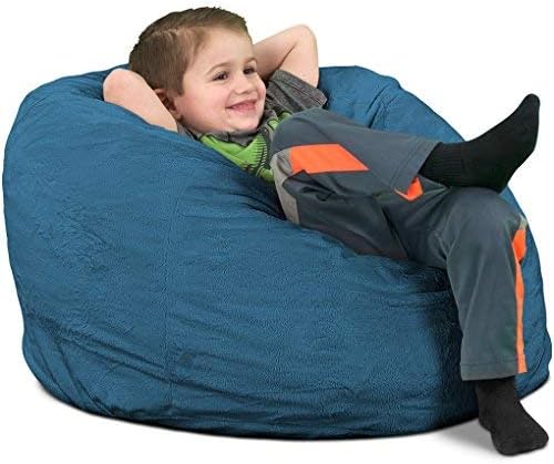 ULTIMATE SACK Kids Bean Bag Chair, Oversize Bean Bag Chair for Adults, Comfy Chair Bean Bag Couch Lounge Sofa Loveseat Furniture | Cloud Suede