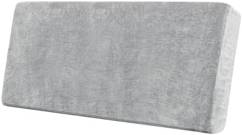 H.VERSAILTEX Sofa Covers Washable High Stretch Couch Cover Thick Soft T Cushion Sofa Slipcovers All Seasons Universal Sofa Couch Covers for Sectional Slipcovers(3 Seater Sofa Cushion Cover,Dove)