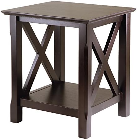 Winsome Xola 20W x 19.13-Inch D End Table, Cappuccino (40420)