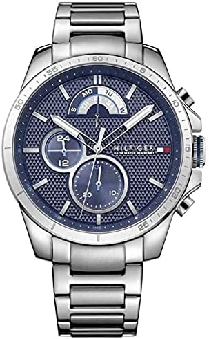 Tommy Hilfiger Men's 1791348 Cool Sport Analog Display Quartz Silver Watch
