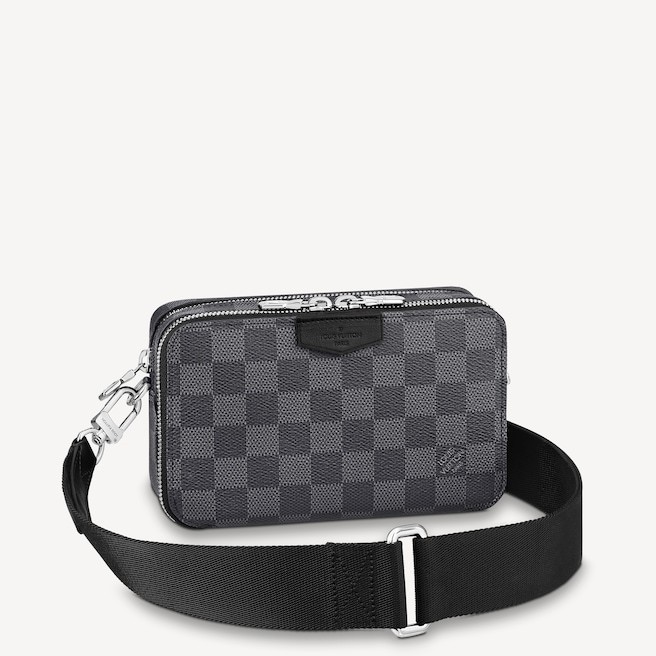 Louis Vuitton Alpha Wearable Wallet N60418 Damier Graphite Canvas