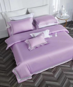 Designer replica hermes home violet bedding set