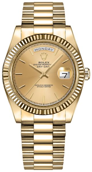 Rolex Day-Date 36 18k Yellow Gold Women’s Watch 128238