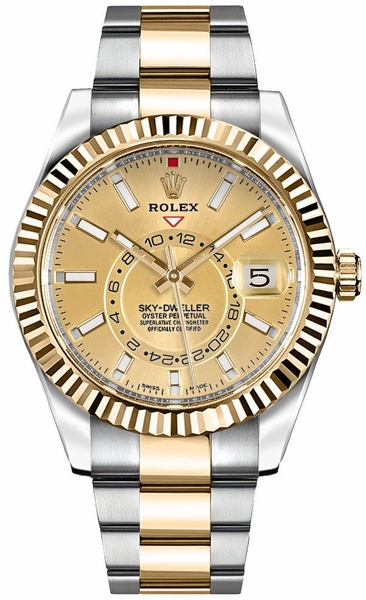 Rolex Sky-Dweller Champagne Dial Men’s Watch 326933
